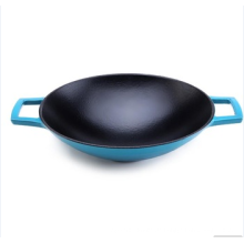 Optional Emaille Gusseisen Wok